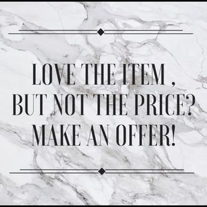 I’m open to Reasonable offers on most items!